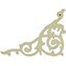Ekena Millwork 4 1/4"W x 5 3/4"H x 3/8"P Colton Flower Onlay, Left ONL04X06X00CO-L - alternate 3